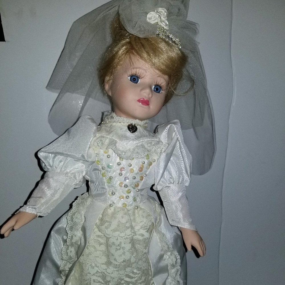 Vintage 1990s Bride Doll